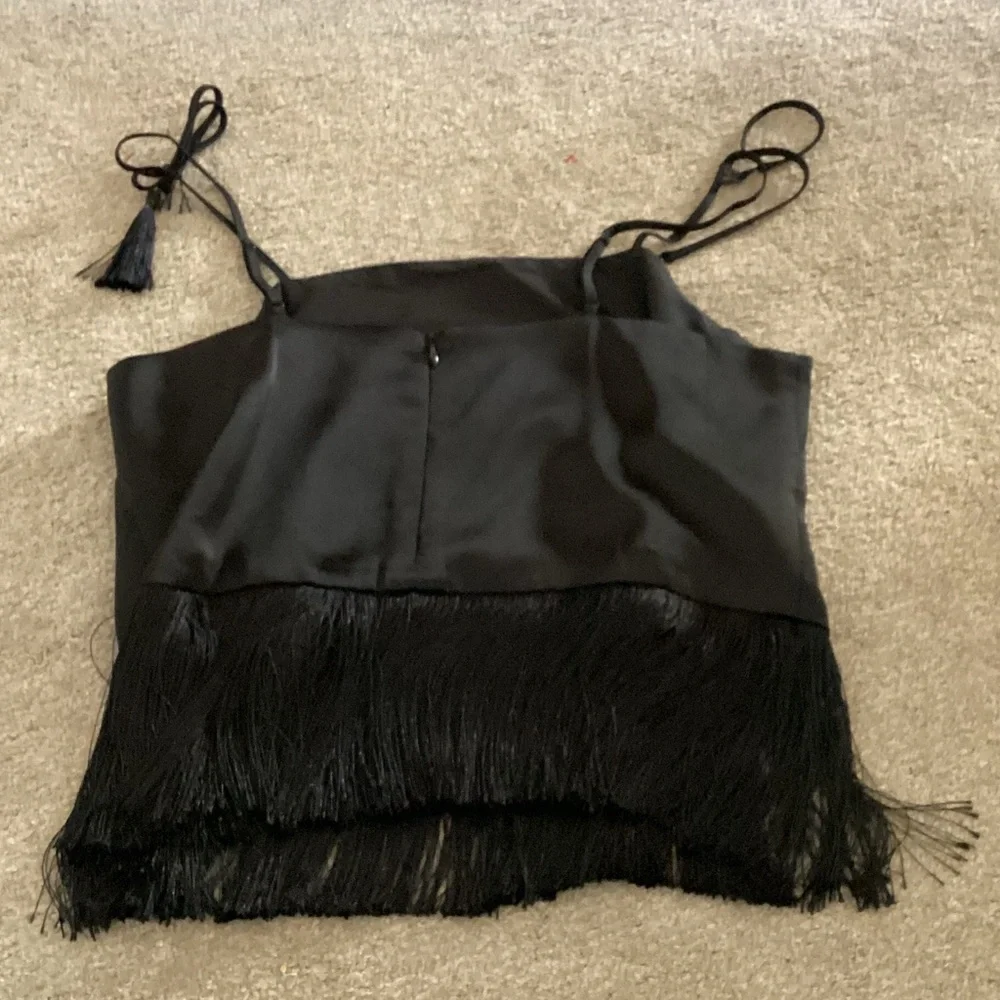 Bailey 44 Elegant Black Fringe Camisole - Picture 6 of 6